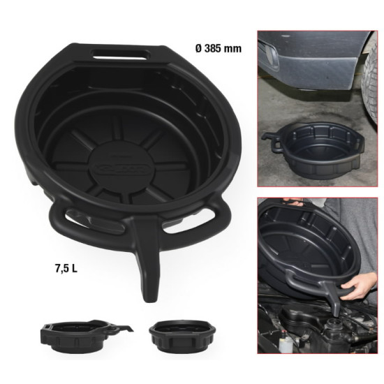 Eļļas noliešanas panna 7,5 l, plastmasas, KS Tools