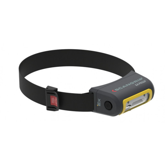 Galvas lukturis LED EX-VIEW USB, uzlādējams IP65 100/200lm, Scangrip