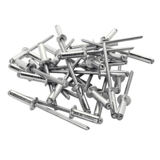 Standarta kniedes Al 4,8x10mm, 100 gab., Rapid