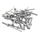 Standarta kniedes Al 4,8x10mm, 100 gab., Rapid