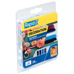 Glue sticks 7x94mm, 5 colors, 125g, Rapid