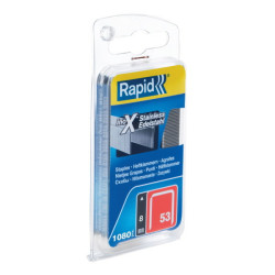 R:Staples 53/8mm SS 1.08M N.Blister, Rapid