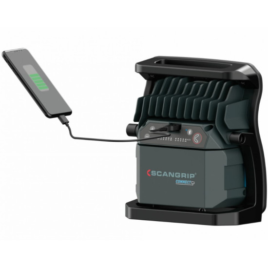 Akumulatora darba lampa NOVA 4 CONNECT, 4000 lm, karkass CAS, Scangrip