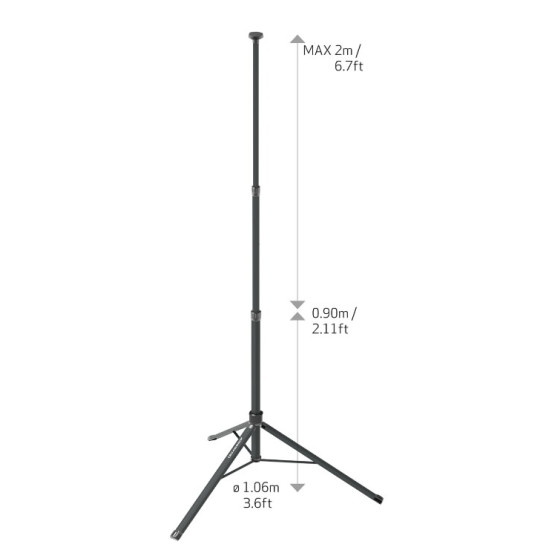 TOWER COMPACT CONNECT akumulatora lapma, 2500 lm, ar statīvu CAS, Scangrip