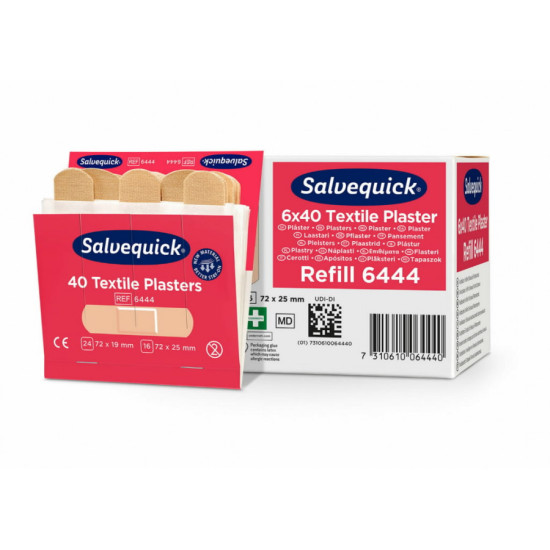 Tekstila plāksteri, rezerves iepakojums, 1x40 gab., Cederroth