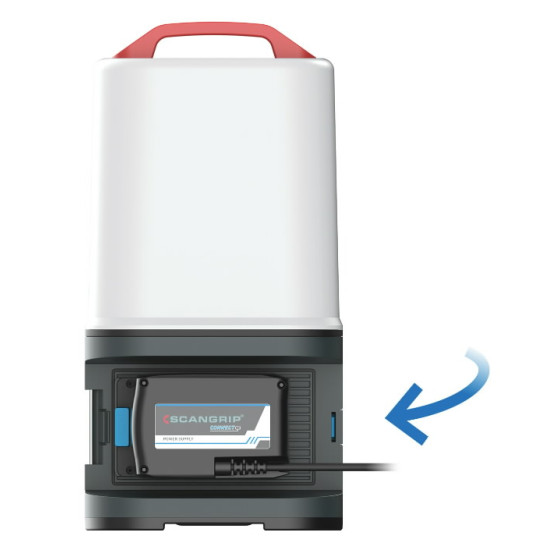 Akumulatora darba lampa AREA10 CONNECT, 10000 lm, karkass C CAS, Scangrip