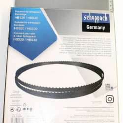 Lentzāģa asmens HBS20/30 1400 x 6.4 x 0.4 mm / 6 TPI, Scheppach
