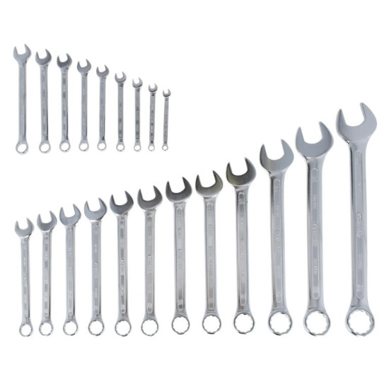 Kombinēto uzgriežņu atslēgu komplekts 6 - 32 mm, 21 gab., KS Tools