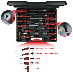 Triecienskrūvgriežu komplekts ERGOTORQUE, 13 gab. 13-osaline, KS Tools