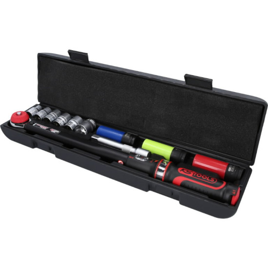 Momentatslēga ERGOTORQUE, 1/2´´, ar muciņām 20-200Nm, KS Tools