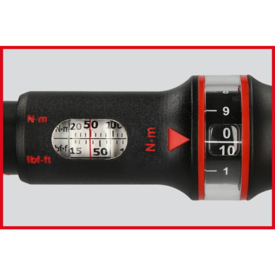Momentatslēga ERGOTORQUE, 1/2´´, ar muciņām 20-200Nm, KS Tools