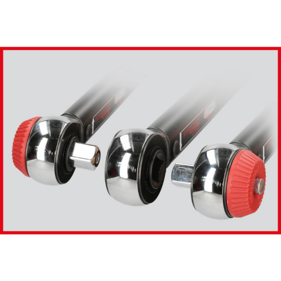 Momentatslēga ERGOTORQUE, 1/2´´, ar muciņām 20-200Nm, KS Tools