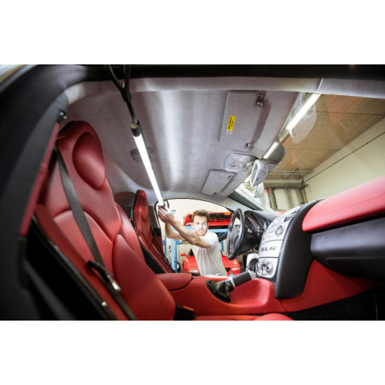 Bonnet lamp LINE LIGHT BONNET C+R rechargeable + 5m cable IP, Scangrip