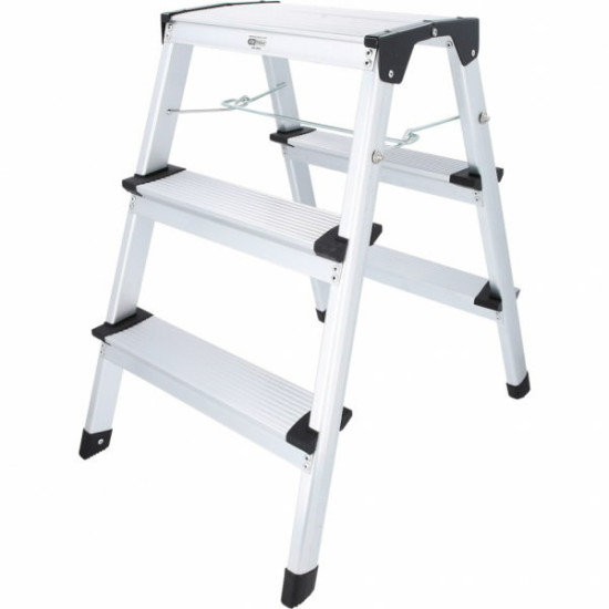 Kāpnes ar platformu, 3 pakāpieni, 600 mm, KS Tools