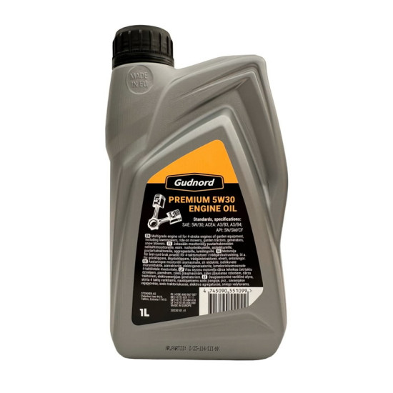 Motoreļļa Premium 5W30 1L, Gudnord