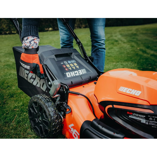 Akumulatora mauriņa pļaujmašīna DLM-310/46P, 40V, Karkass 46 cm, Echo