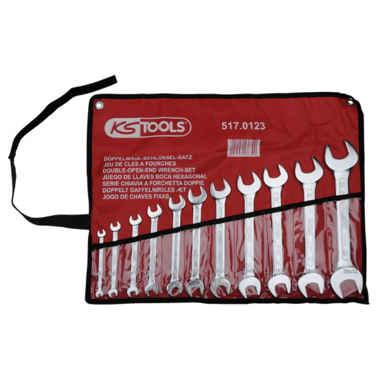 Radziņatslēgu komplekts 6x7-30x32 mm, 11 gab., KS Tools