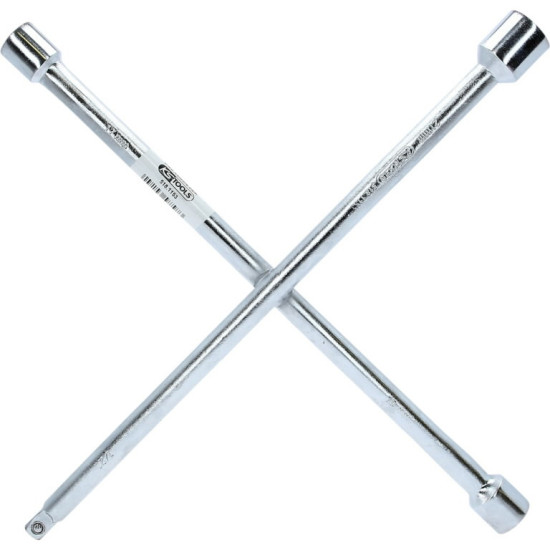 Riteņu krustatslēga vieglajām automašīnām, 1/2"x17x19x21 mm, KS Tools