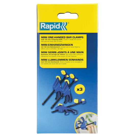 Mini One-Handed Bar Clamps, Rapid