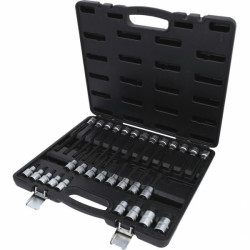 Uzgaļu muciņu 1/2`` komplekts sešstūra skrūvēm, 30 gab., KS Tools