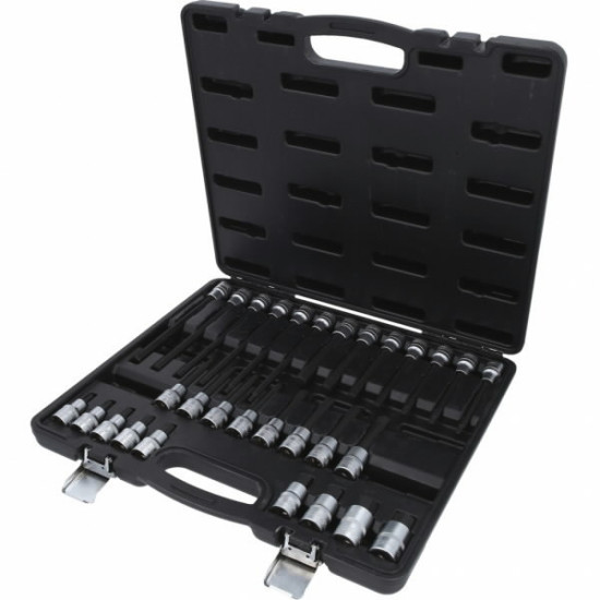 Uzgaļu muciņu 1/2`` komplekts sešstūra skrūvēm, 30 gab., KS Tools