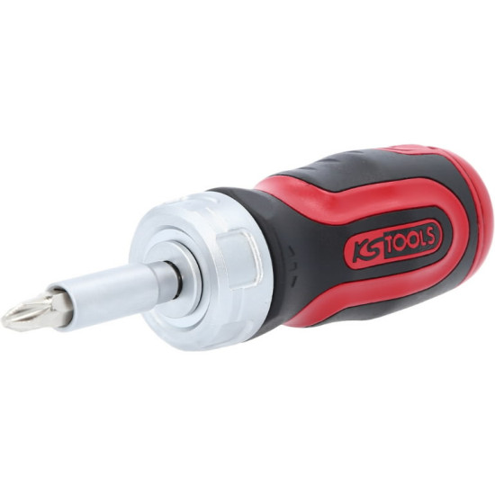 Mini skrūvgriezis ar sprūdmehānismu 6 in 1, 1/4", KS Tools
