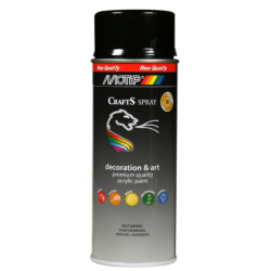 Spray Color Crafts RAL9005 HG Black 400ml, Motip