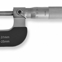 533 tipa mikrometrs, 0-25x0,01 mm, Scala