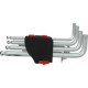 Ball ended hexagon key wrench set, long, 10 pcs, KS Tools