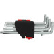 L-Torx komplekts, garš, T8-T50, 10 gab., KS Tools