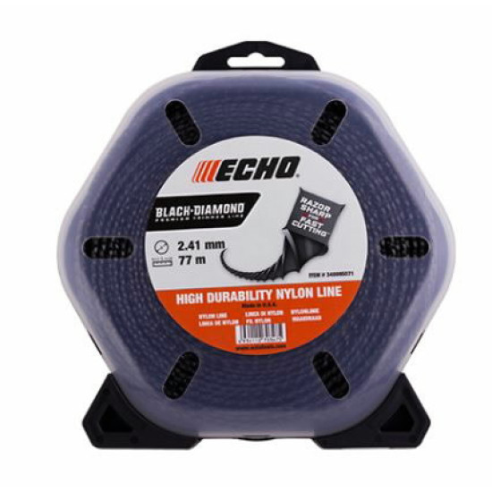 Trimmera aukla BLACK DIAMOND 2,41mm x 77,1m, Echo