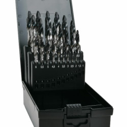 Metāla urbju komplekts AdvancedLine DIN 338, HSS TIAIN-TIP Ø1-13mm 25 pcs., Exact