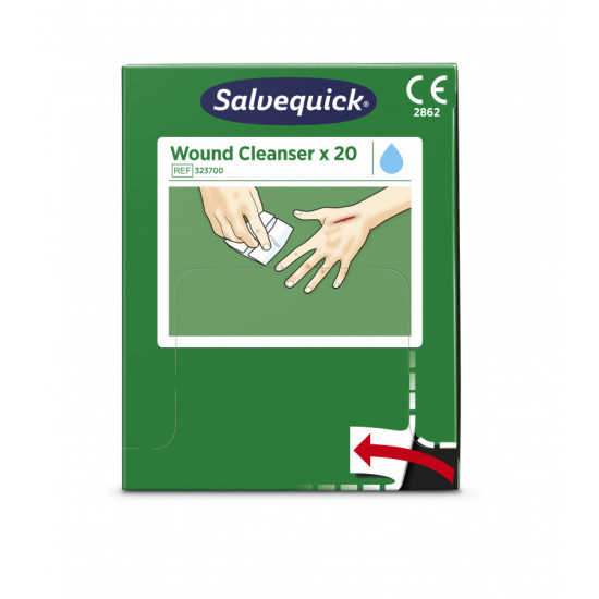 Salvetes brūču tīrīšanai, rezerves iepak., 20 gab., Cederroth