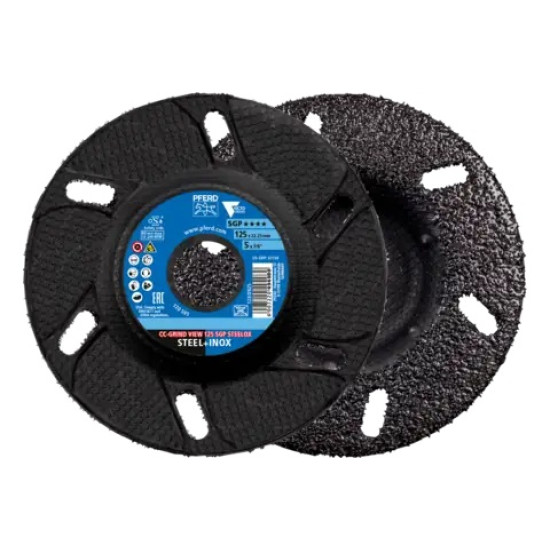 Slīpēšanas disks CC-GRIND-VIEW 125mm SGP Steelox, Pferd