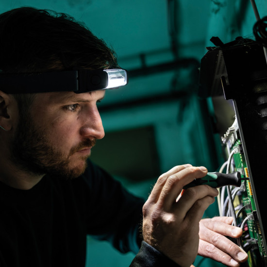 Galvas lukturis LED I-VIEW USB IP65 400lm, uzlādējams, Scangrip