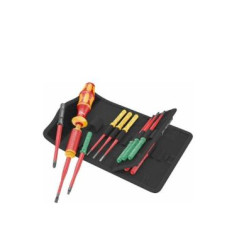 Skrūvgriežu komplekts Kraftform Kompakt VDE 15 Torque 1,2-3, 1,2-3,0 Nm extra slim, Wera