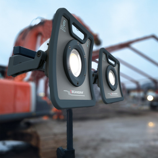 Prožektors LED NOVA 6K C+R uzlādējams+5m vads IP67 6000lm, Scangrip