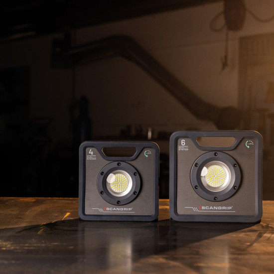Prožektors LED NOVA 6K C+R uzlādējams+5m vads IP67 6000lm, Scangrip