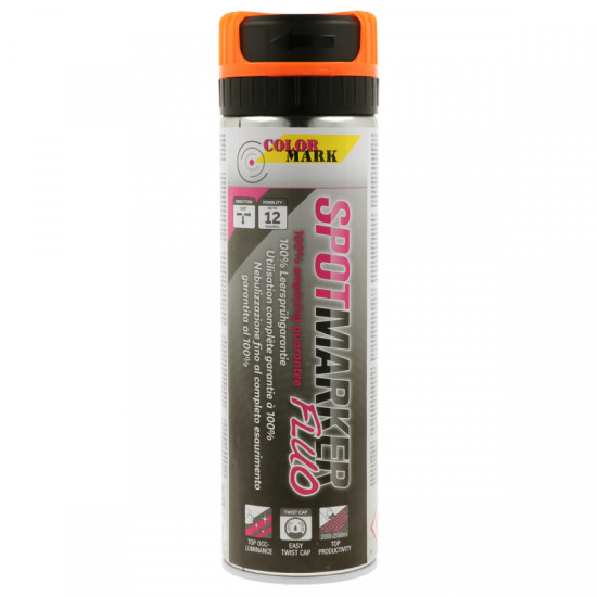 Marķēšanas aerosols Spotmarker Fluo oranžs 500ml, Motip