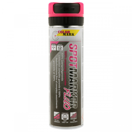 Marķēšanas aerosols Spotmarker Fluo rozā 500ml, Motip