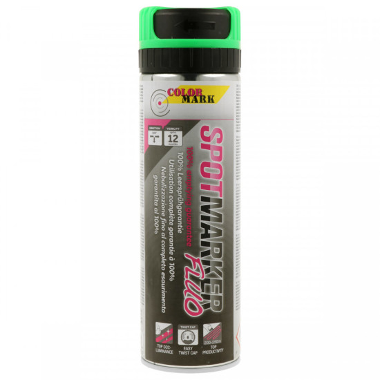 Marķēšanas aerosols Spotmarker Fluo zaļš 500ml, Motip