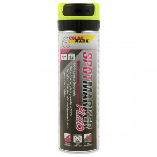 Marķēšanas aerosols Spotmarker Fluo dzeltens 500ml, Motip