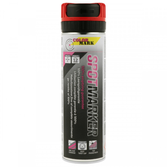 Marķieris Spotmarker sarkans 500ml, Motip