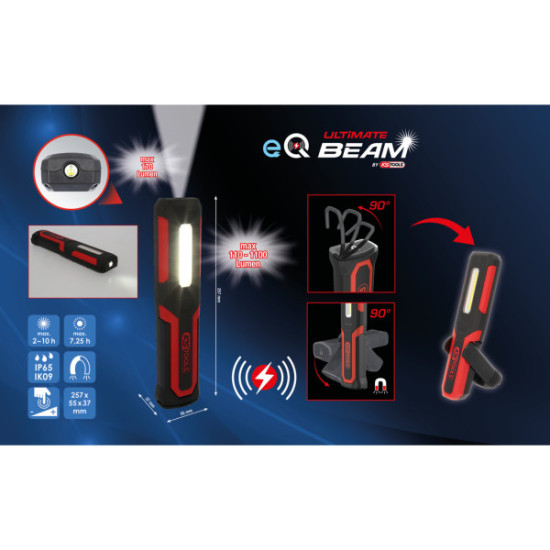 UltimateBEAM pārnēsājams lukturis, 1100 lūmeni, KS Tools