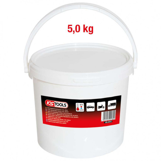 Riepu montāžas pasta, balta, 5 kg valge, KS Tools