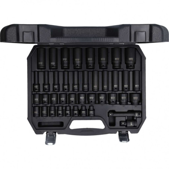 Triecienmuciņu komplekts 1/2´´, garās un īsās, 9-30mm 40pcs, KS Tools