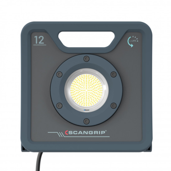 Darba lampa LED NOVA 12, 12000lm, Bluetooth IK07/IP67 + 3m statīvs, Scangrip