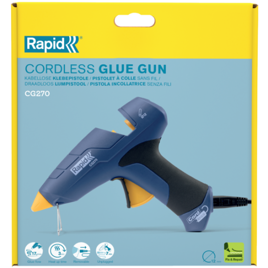 Līmes pistole CG270, 12mm, cordless, Rapid