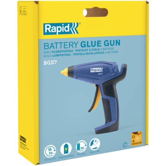 Akumulatora līmes pistole BGX7, 7mm, USB uzlādējama, Rapid
