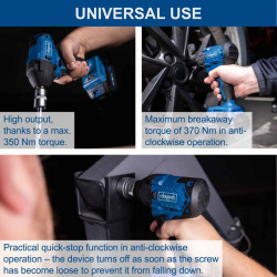 Akumulatora triecienatslēga BC-IW350-X, SET S, Scheppach